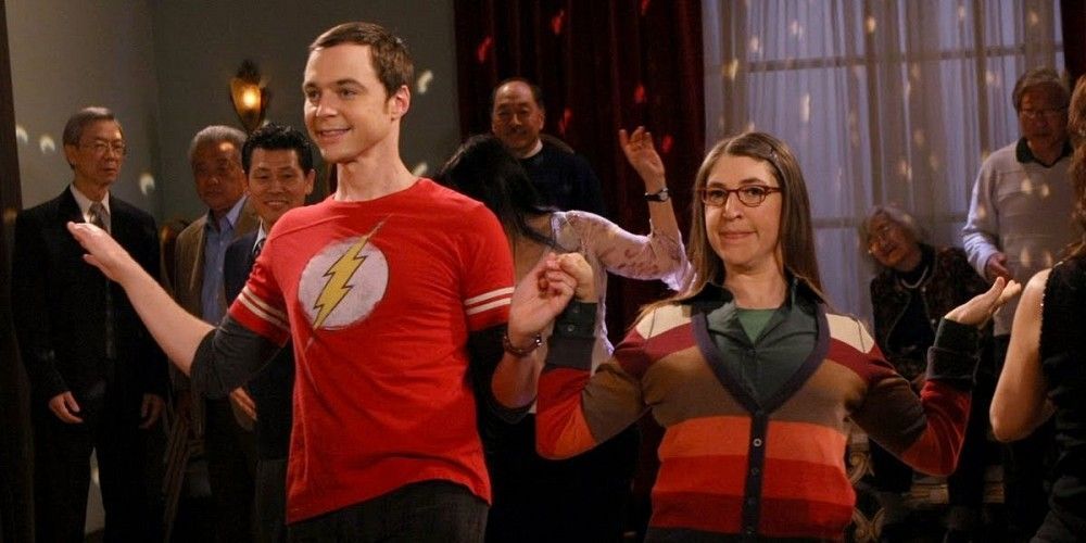 sheldon and amy dancing - the big bang theory