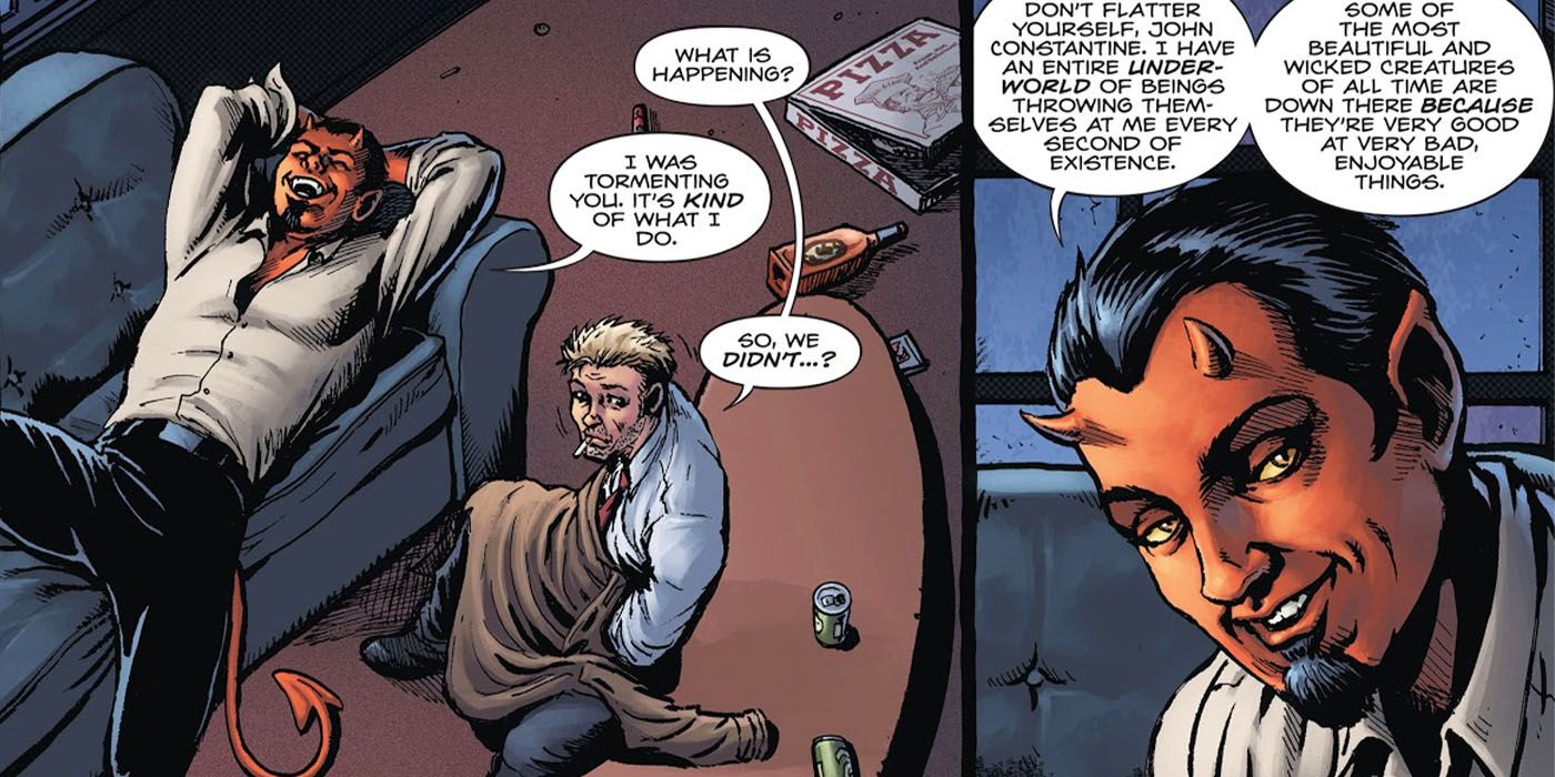 John Constantine & The Devil Make a Love Connection in DC Comics