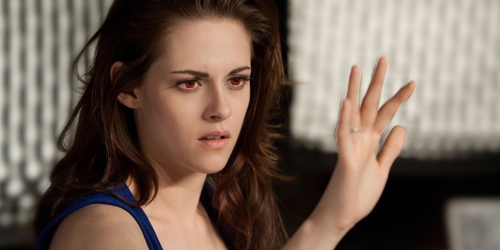 Newborn vampire Bella in Twilight