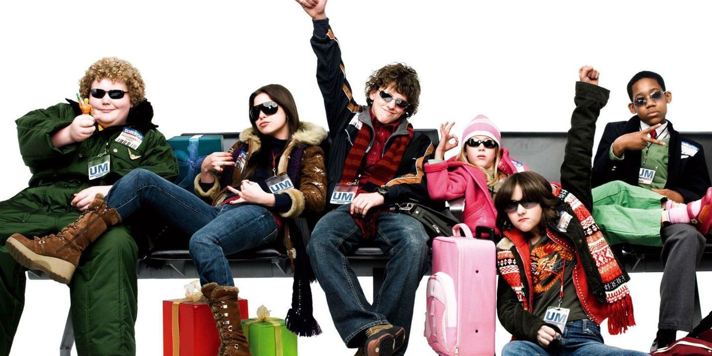 Unaccompanied Minors Kids Sitting At Airport
