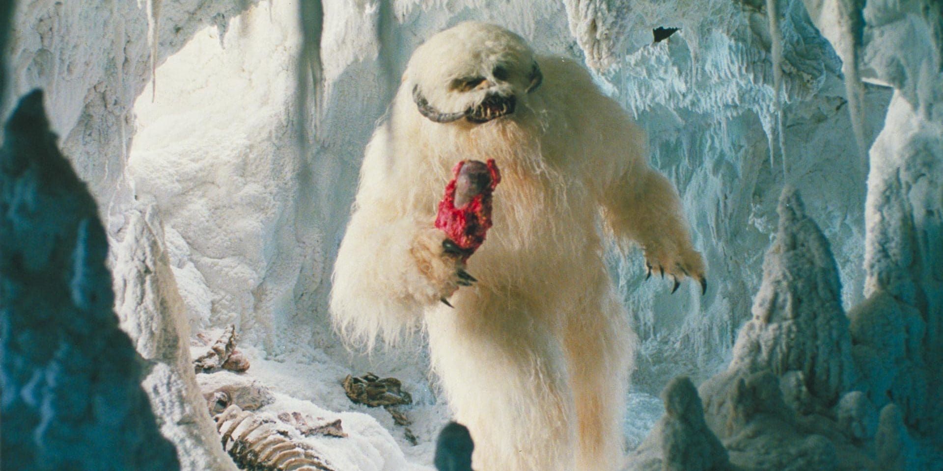 The wampa in its cave in The Empire Strikes Back