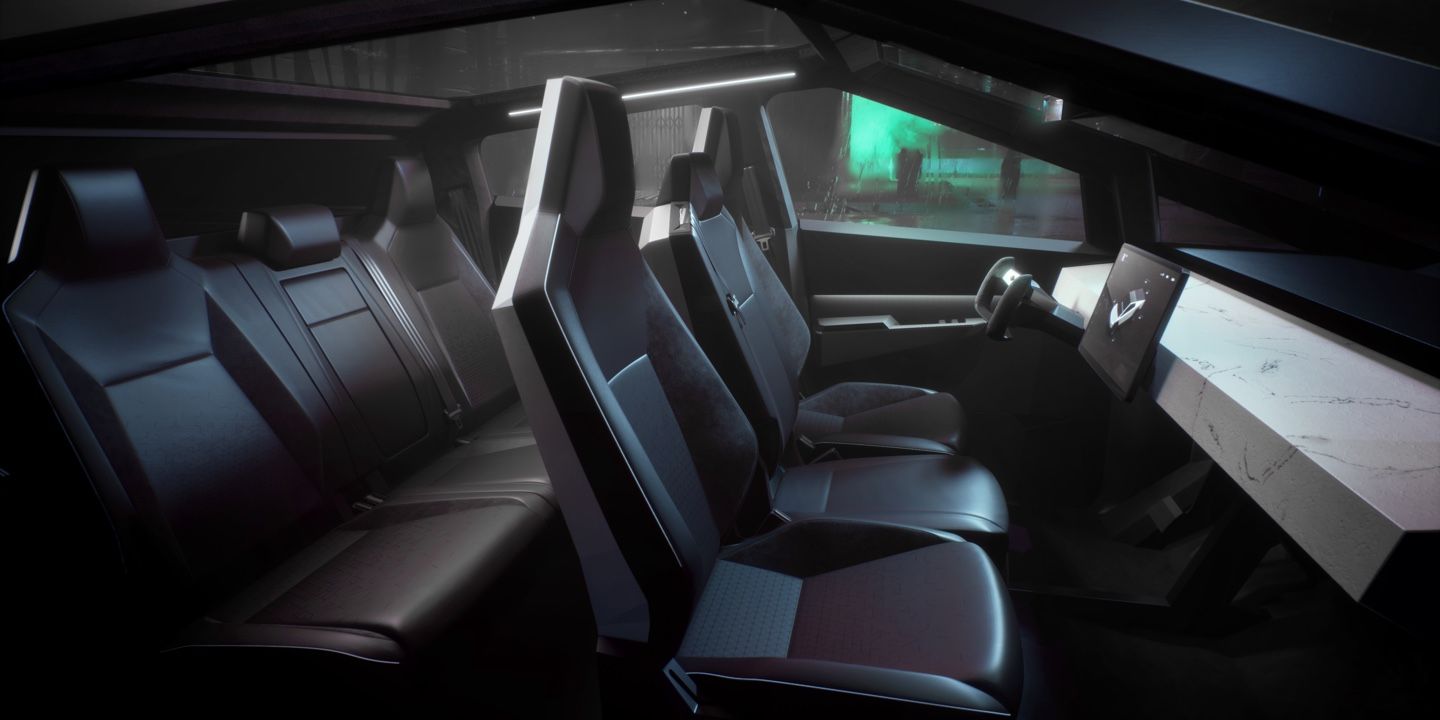 Tesla Cybertruck interior