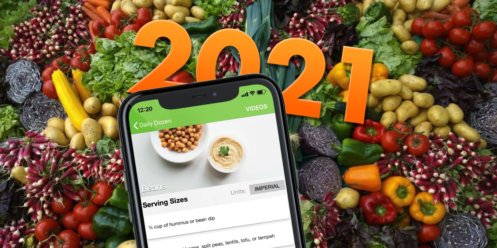 Daily Dozen healthy food iPhone app