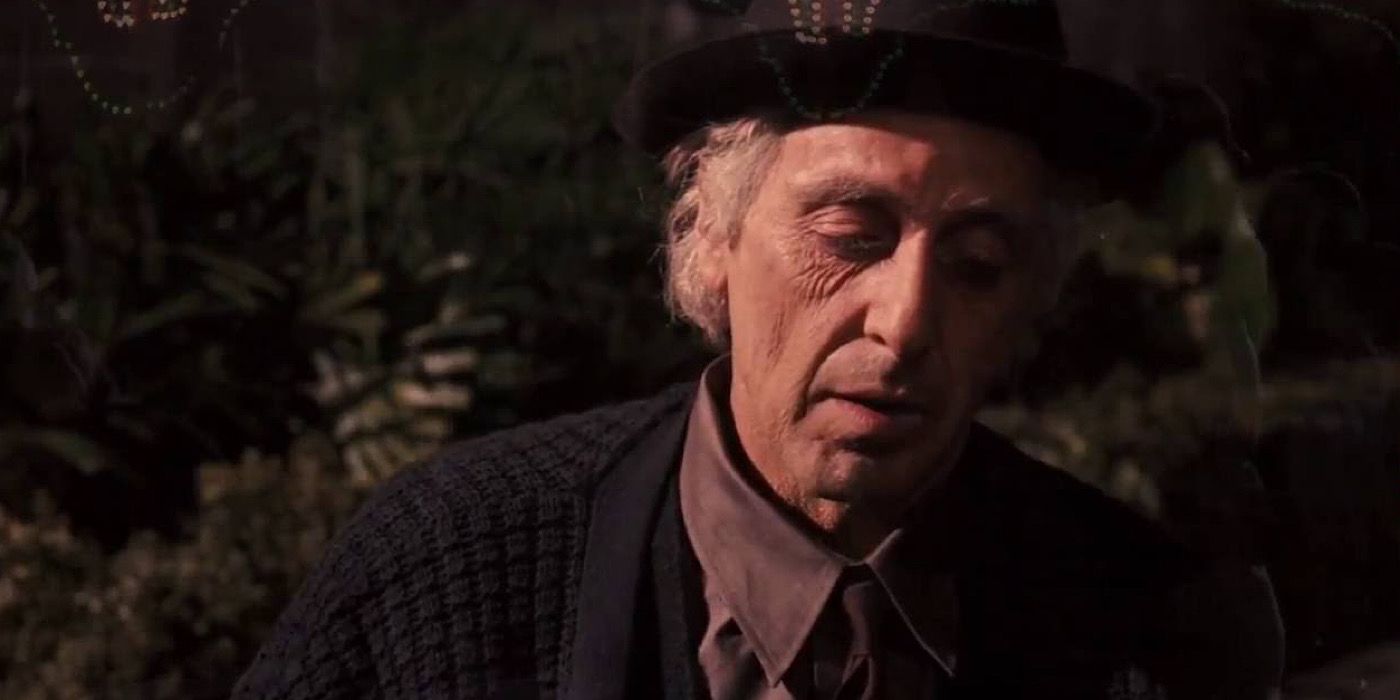 An old Michael Corleone from The Godfather Part III