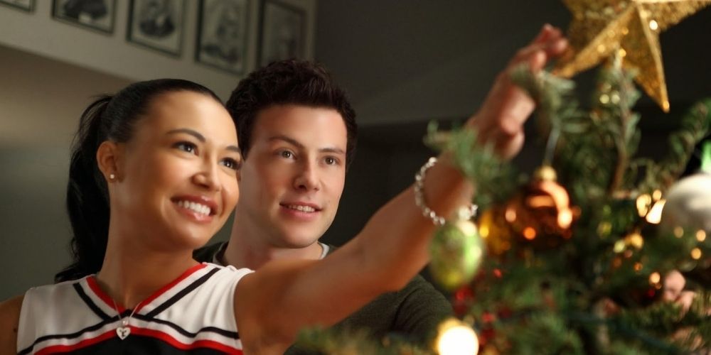 Santana et Finn dans Glee