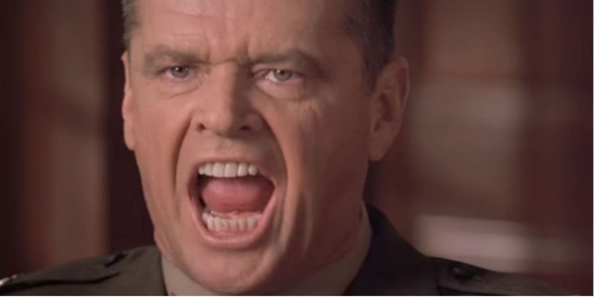 Jack Nicholson yelling the iconic lines