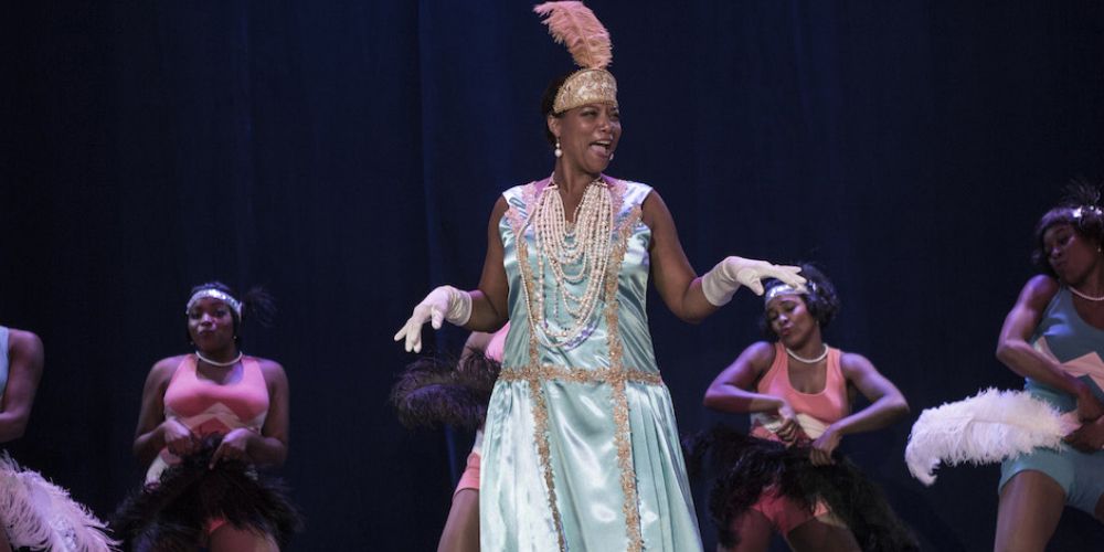 A still from Bessie featuring Queen Latifah as Bessie Smith