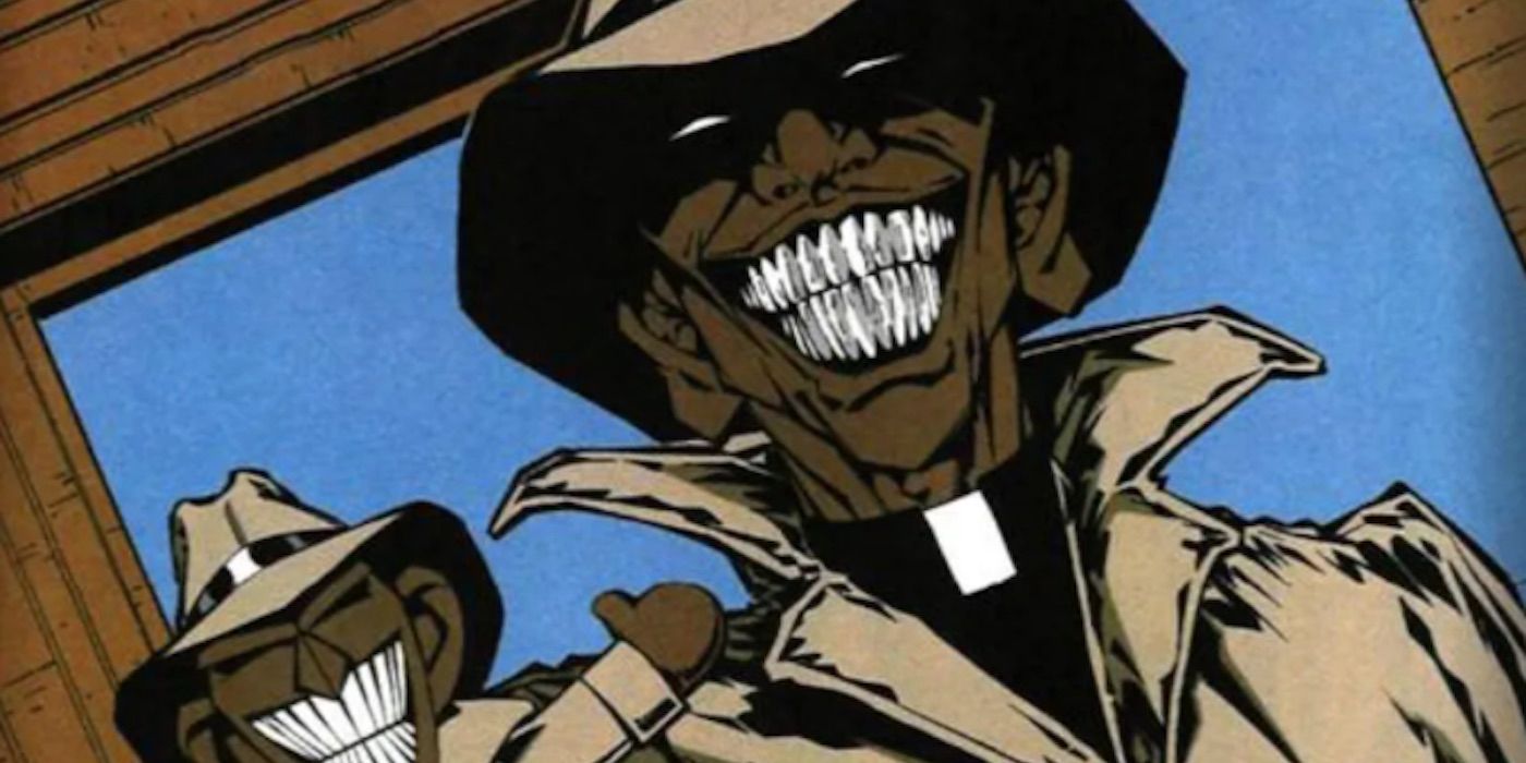 Black Panther's villain Achebe smiles in Marvel Comics.