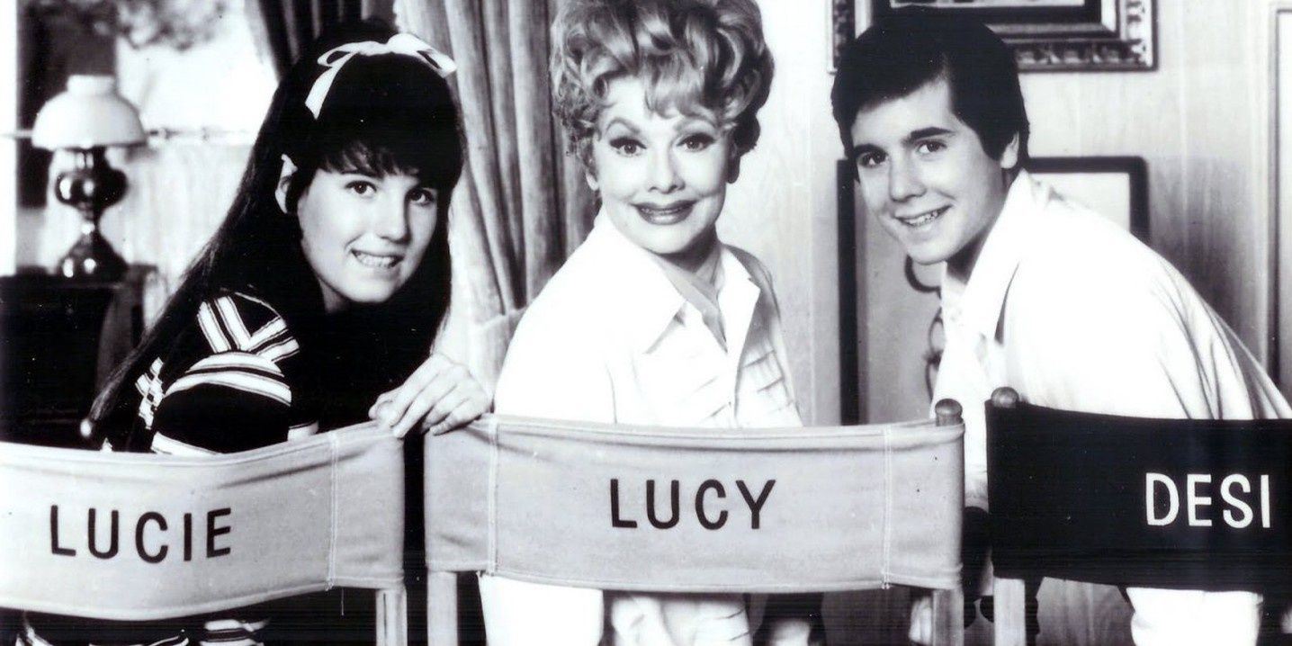 Lucille Ball, Lucie Arnaz and Desi Arnaz Jr. on "Here's Lucy."