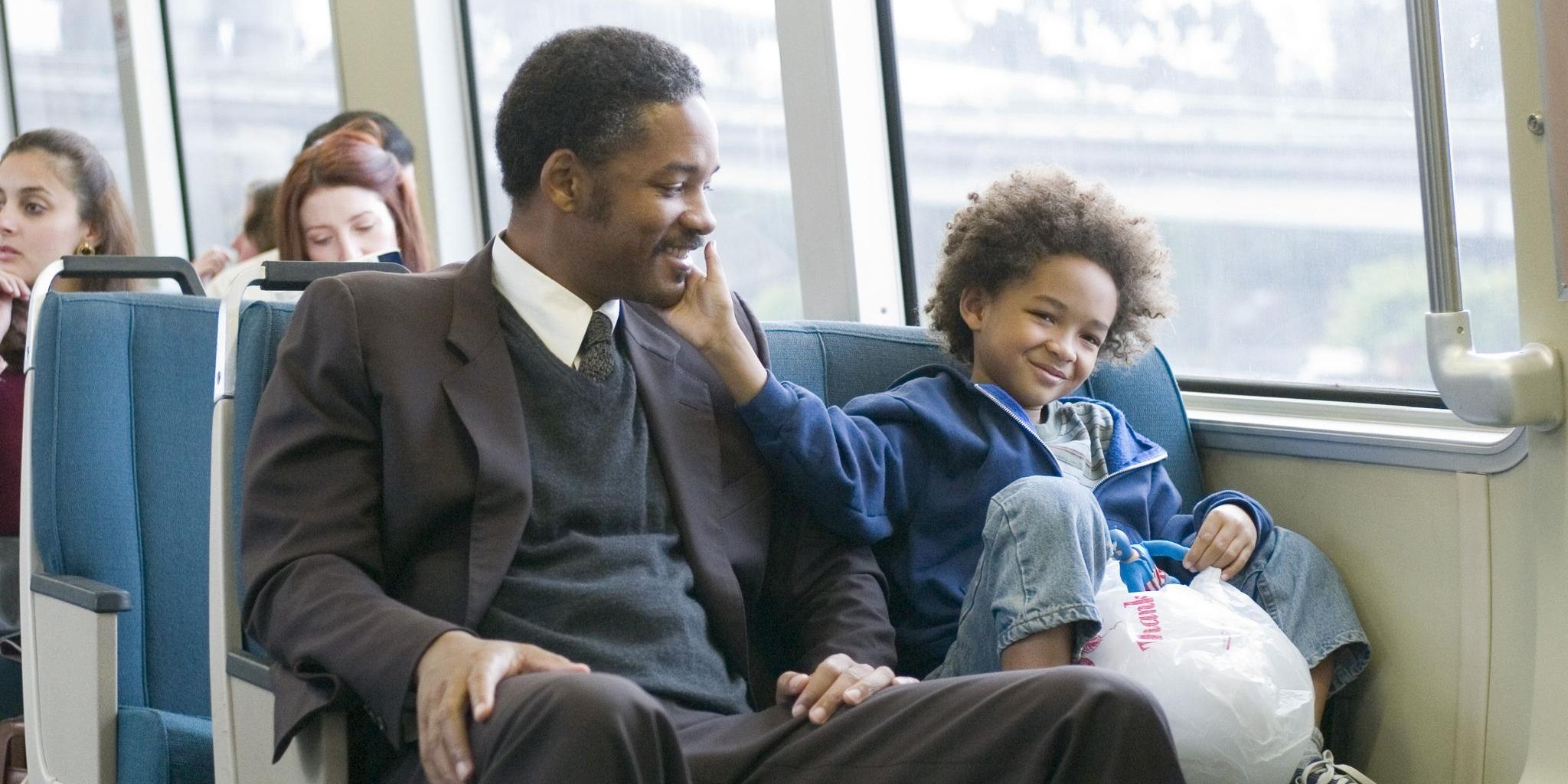 Will and Jaden Smith in &quot;The Pursuit of Happyness.&quot;