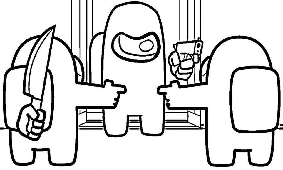 best among us coloring pages online screen rant