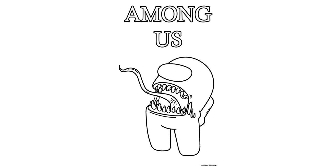 Among Us Imposter coloring page