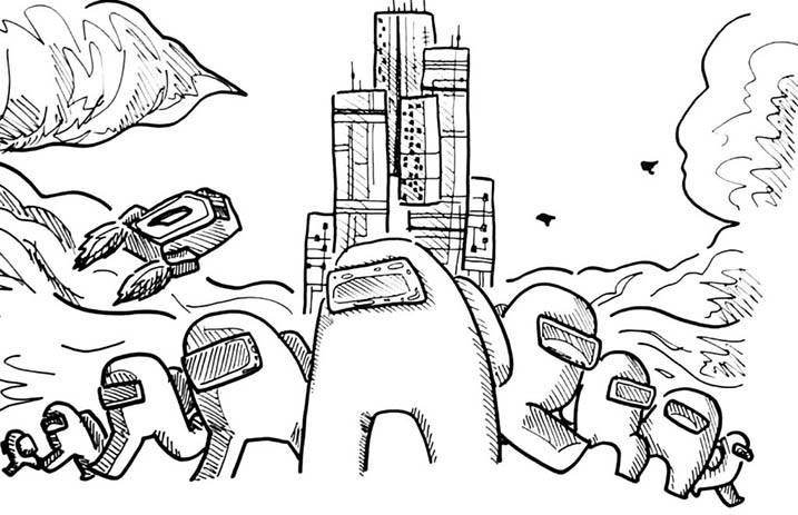 best among us coloring pages online screen rant