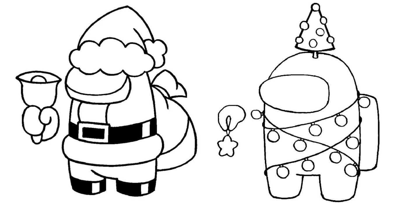 Best Among Us Christmas Coloring Pages
