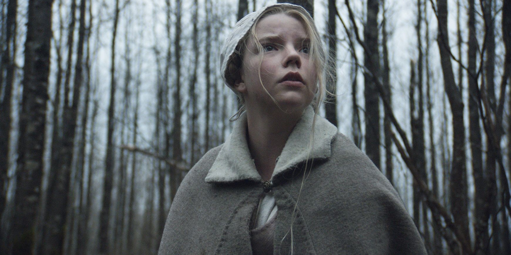 Thomasin in the woods in The Witch