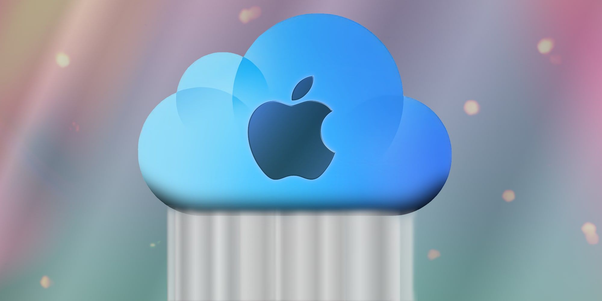 Apple iCloud logo with rain