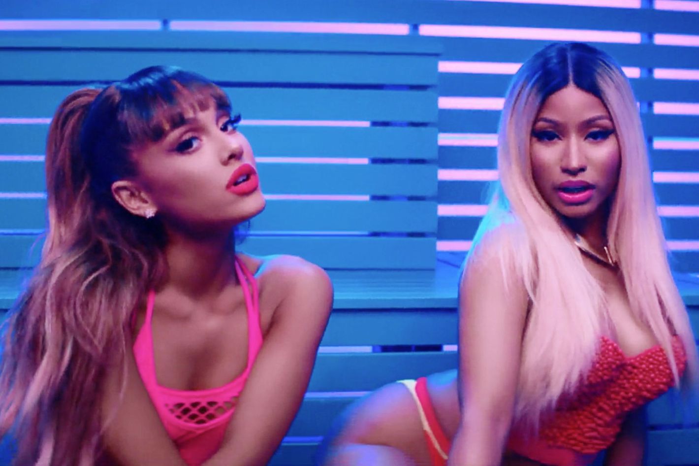 Ariana Grande and Nicki Minaj in Side to Side