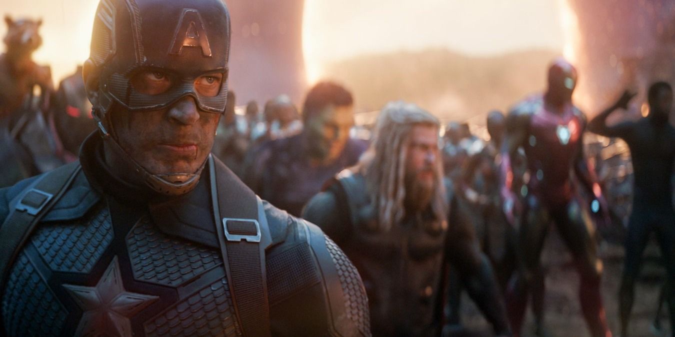 Cap leading the Avengers during the final battle in Avengers Endgame