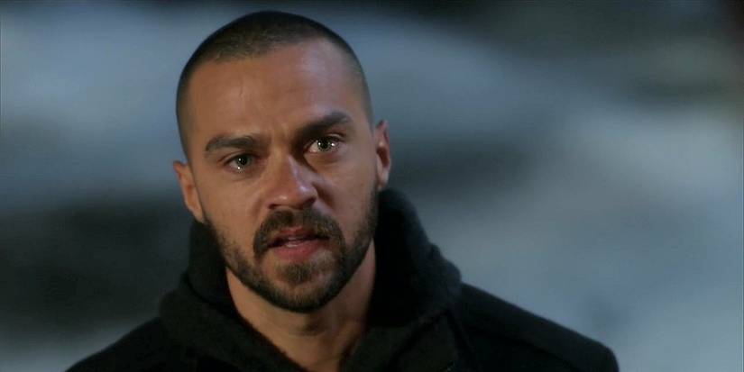 Jackson Avery looking serious on Grey's Anatomy
