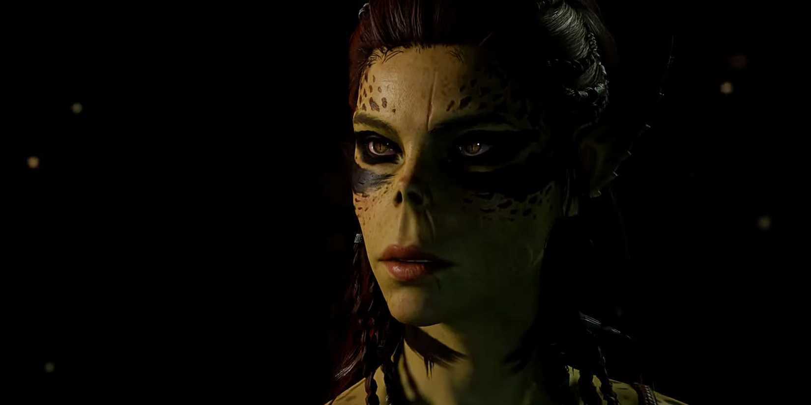 Baldur's Gate 3 Lae'zel at night