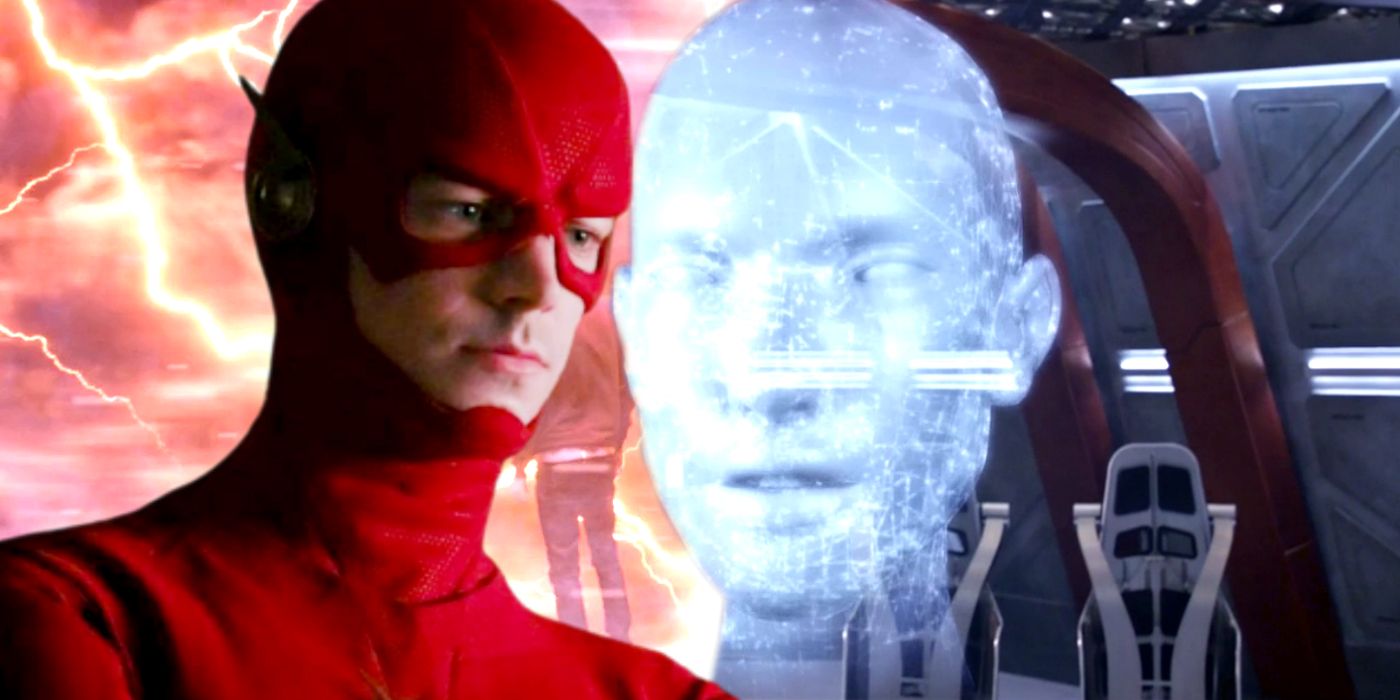 Barry Allen in The Flash Speed Force and Gideon in Legends of Tomorrow