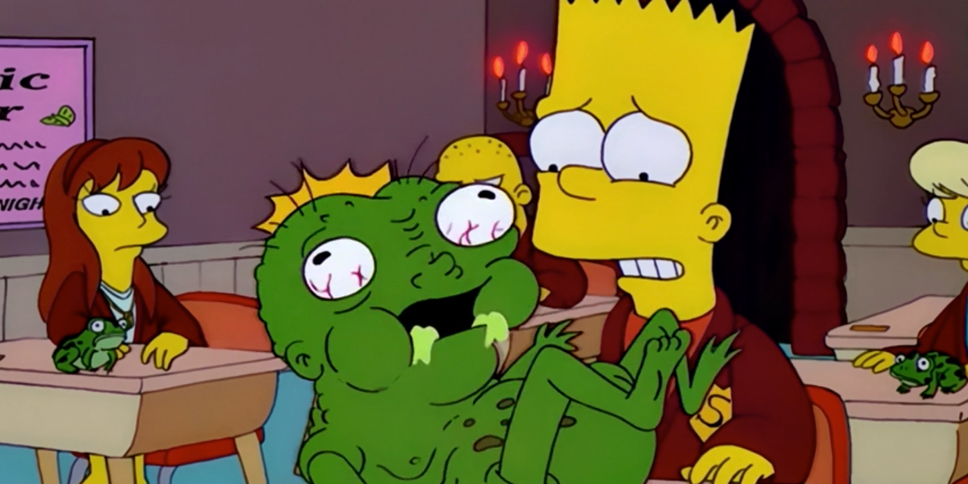 Bart e o homem sapo em Os Simpsons