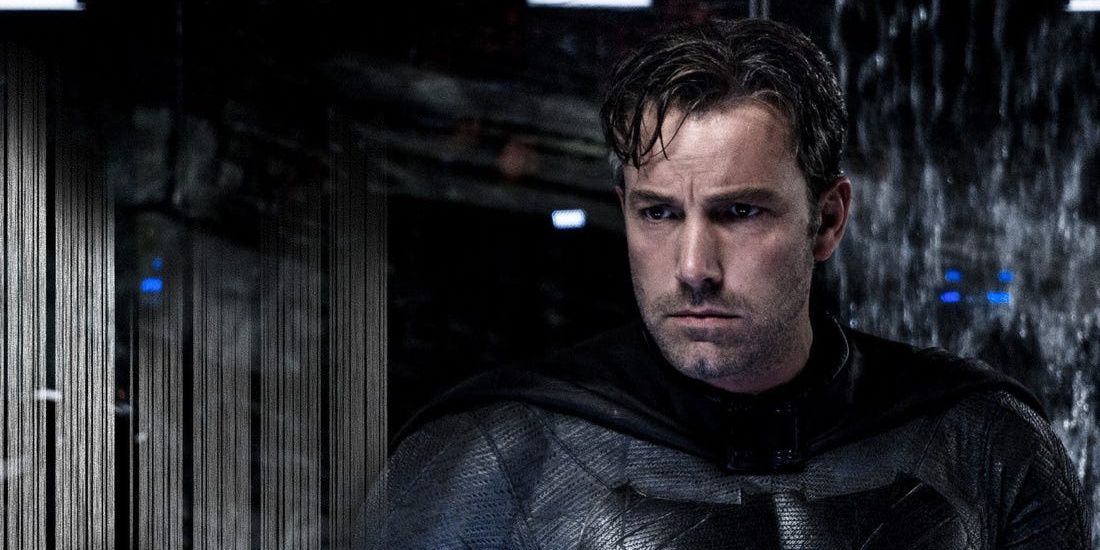 Bruce in his Bat costume in Justice league