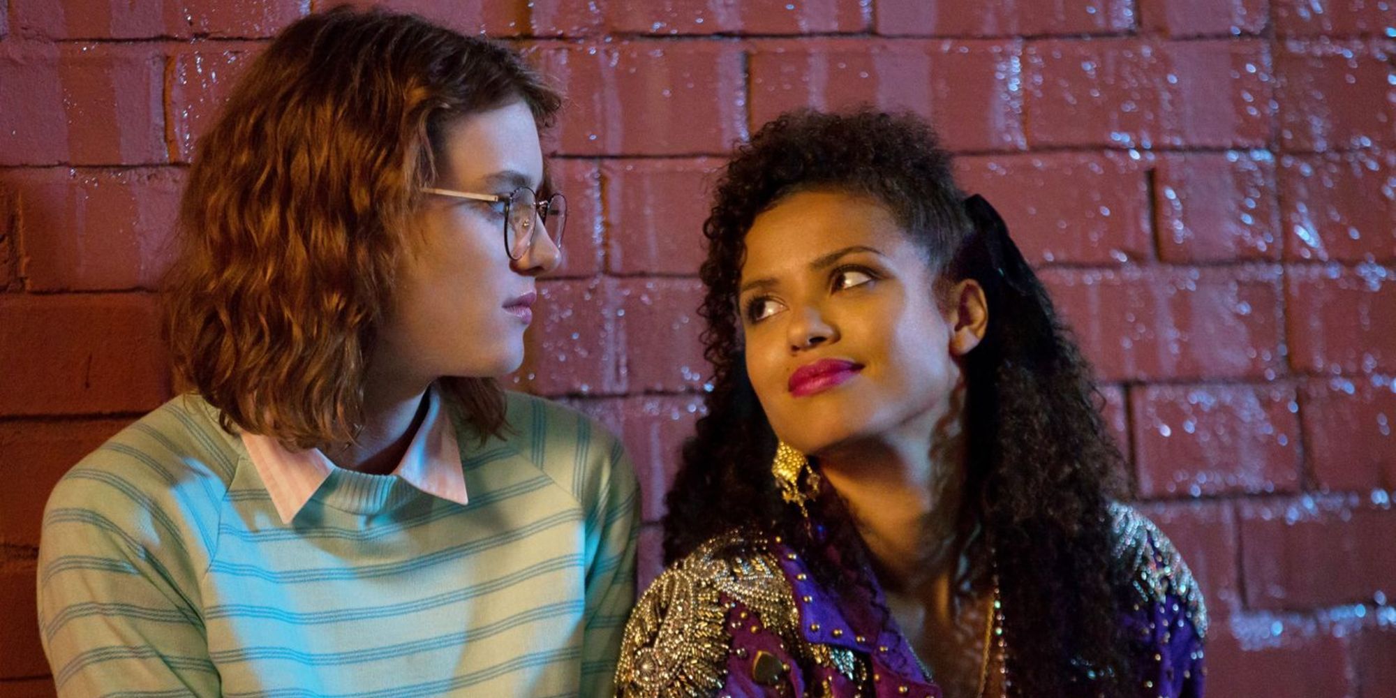 The 2 leads in the San Junipero episode of Black Mirror.