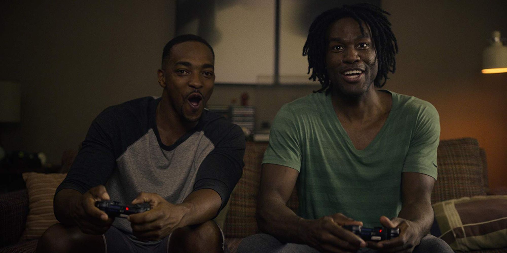 Danny and Karl playing a video game in Black Mirror Striking Vipers