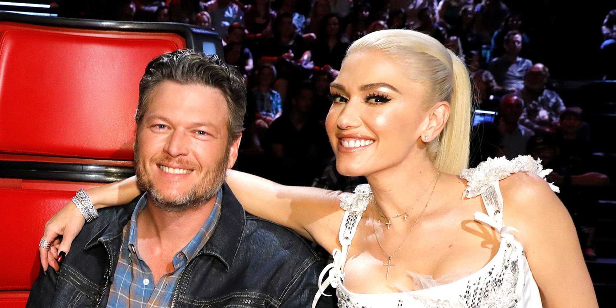 Blake Shelton and Gwen Stefani on The Voice season 19