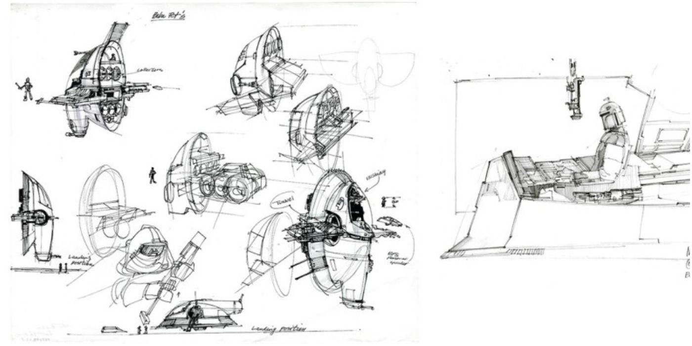 Boba Fett Slave 1 Concept Art