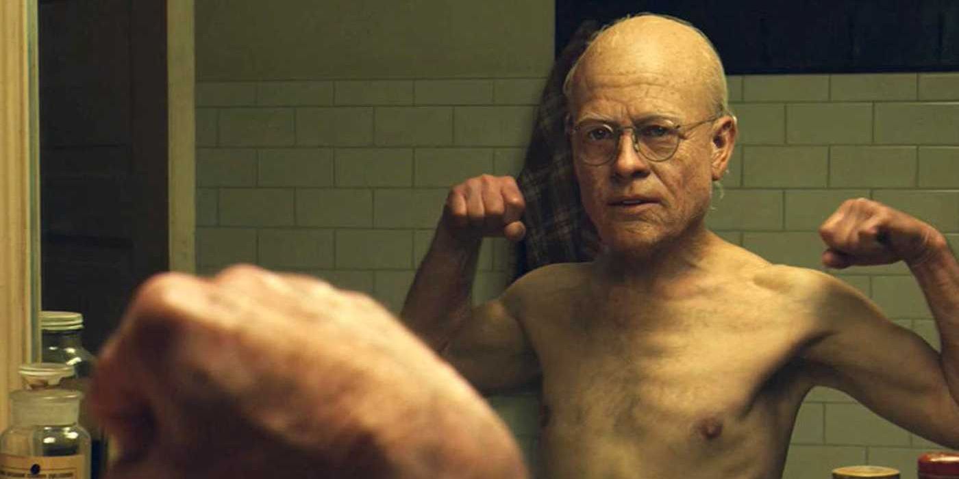 Brad Pitt as an old man in The Curious Case of Benjamin Button