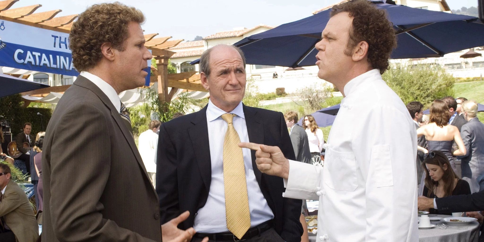 Brennan, Dale, and Robert in Step Brothers