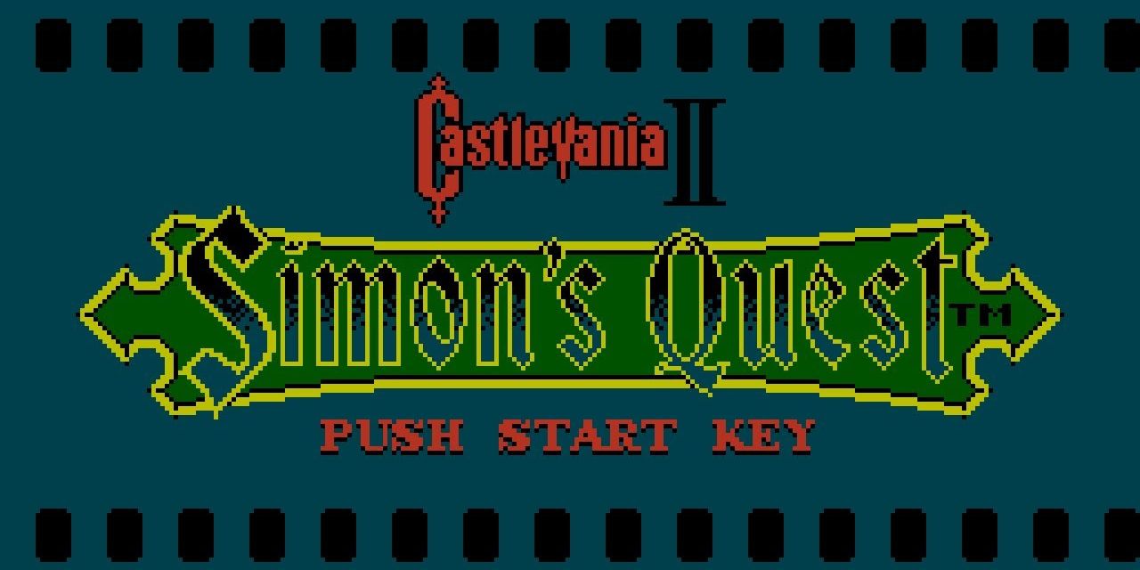 Castlevania II Simons Quest Title Screen