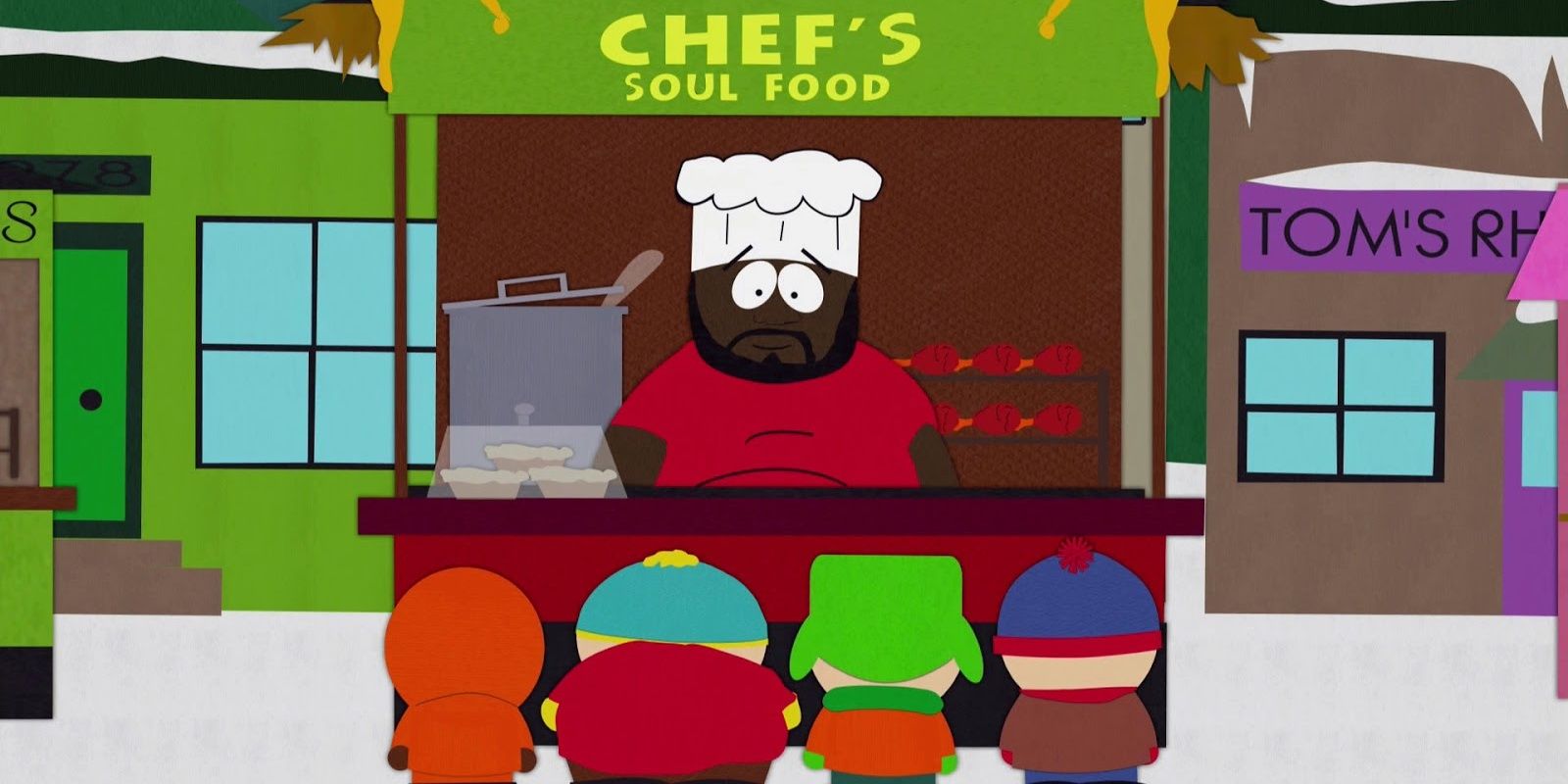Chef Selling Food