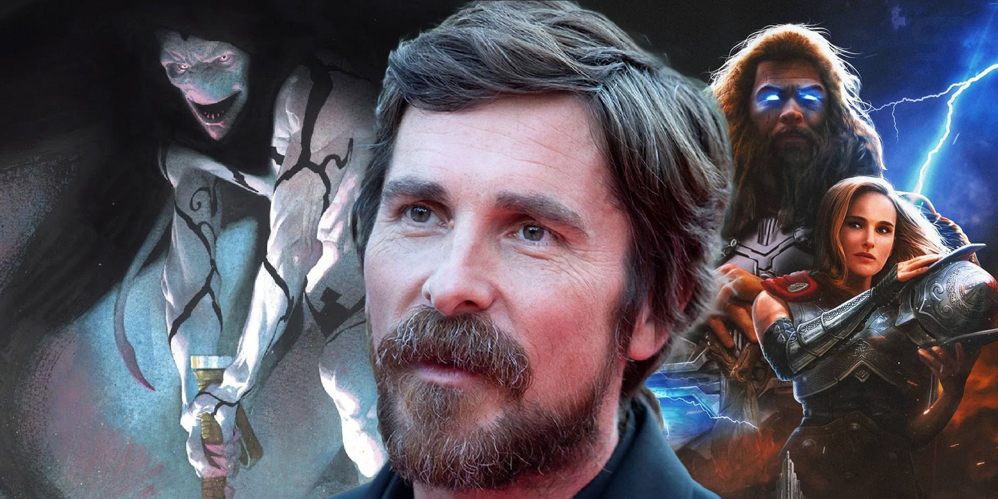 Christian Bale gorr the god butcher Thor love and thunder