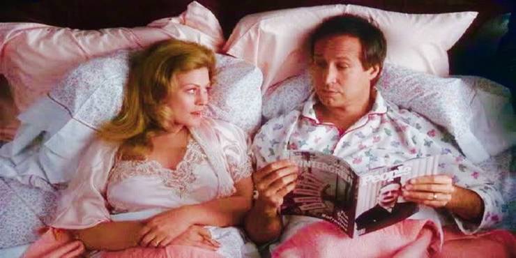Férias de Natal Clark Ellen na cama