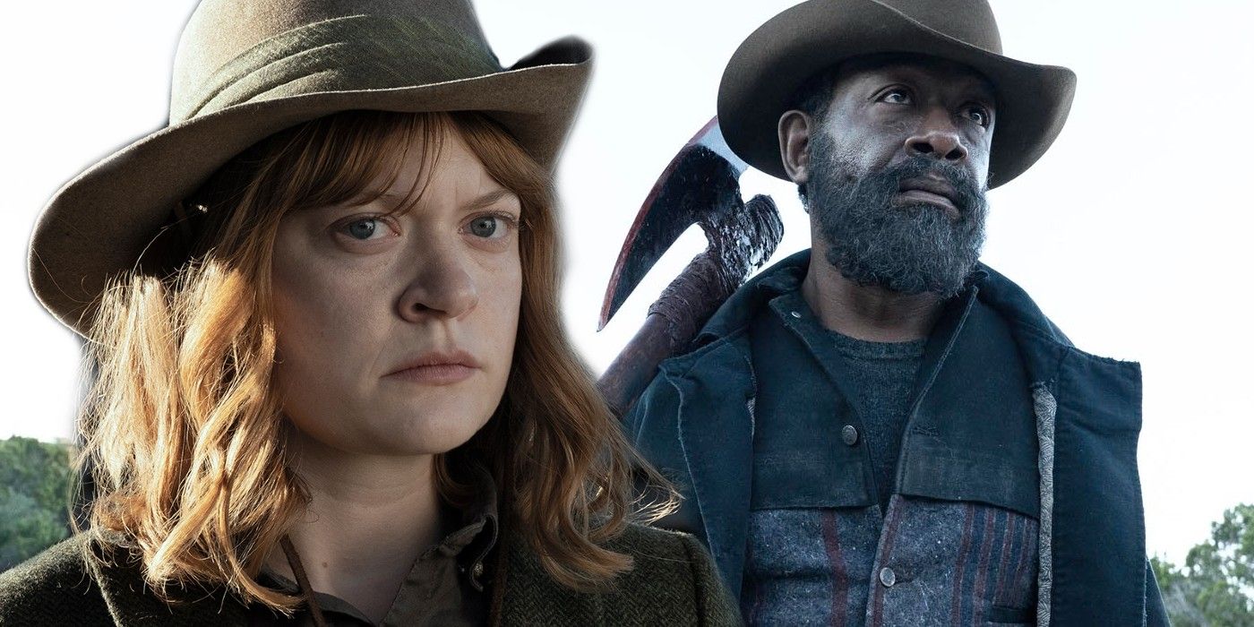 Colby Minifie as Ginny and Lennie James as Morgan Jones in Fear Walking Dead