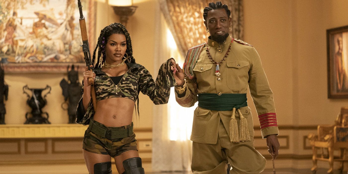 Teyana Taylor and Wesley Snipes In Coming 2 America