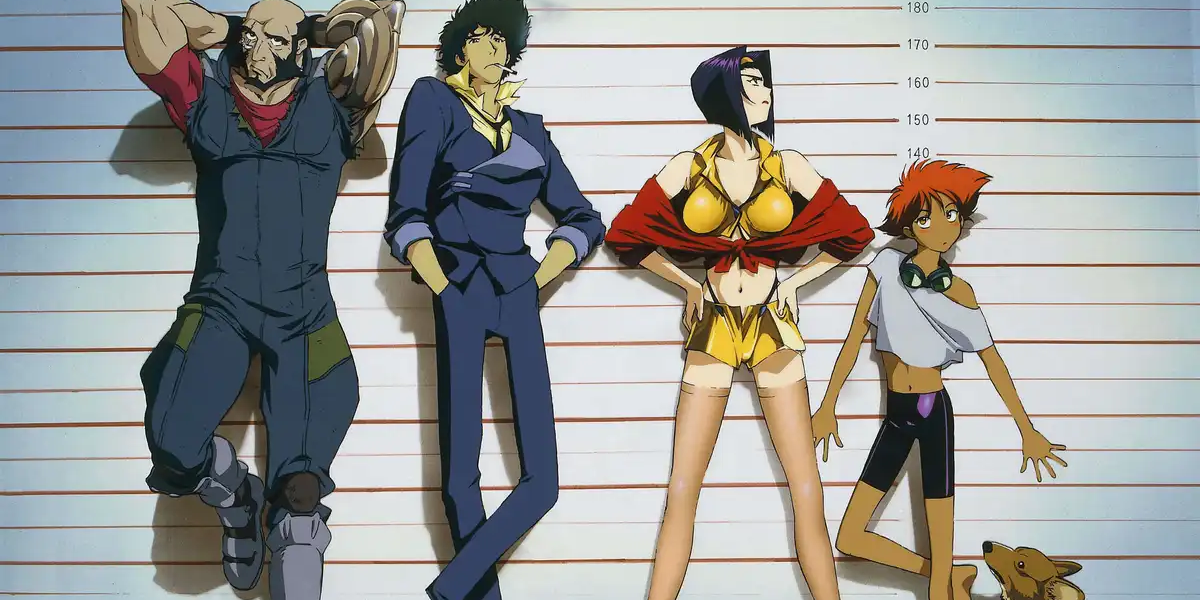 Cowboy Bebop characters in a police lineup