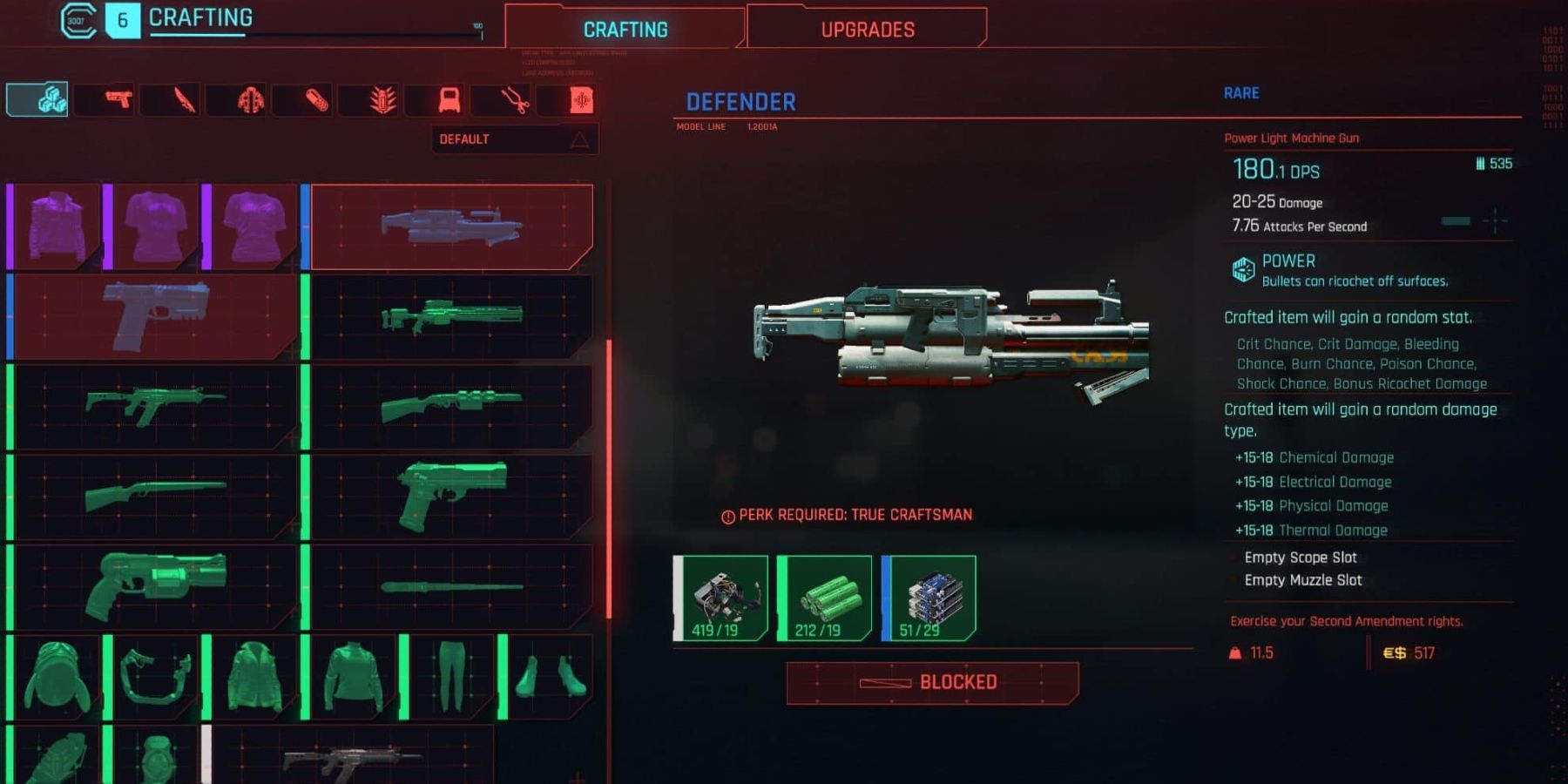 How to Level Crafting in Cyberpunk 2077