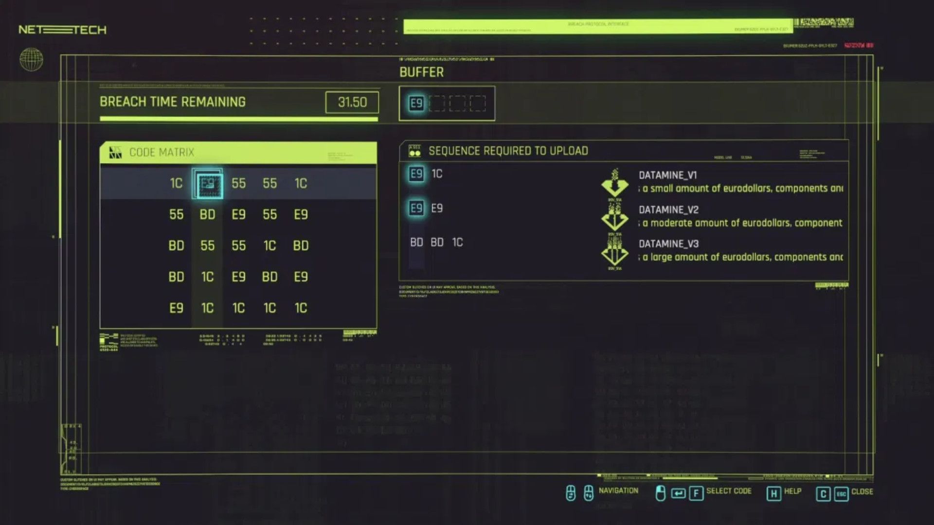 Cyberpunk 2077 - Breach Protocol Hack