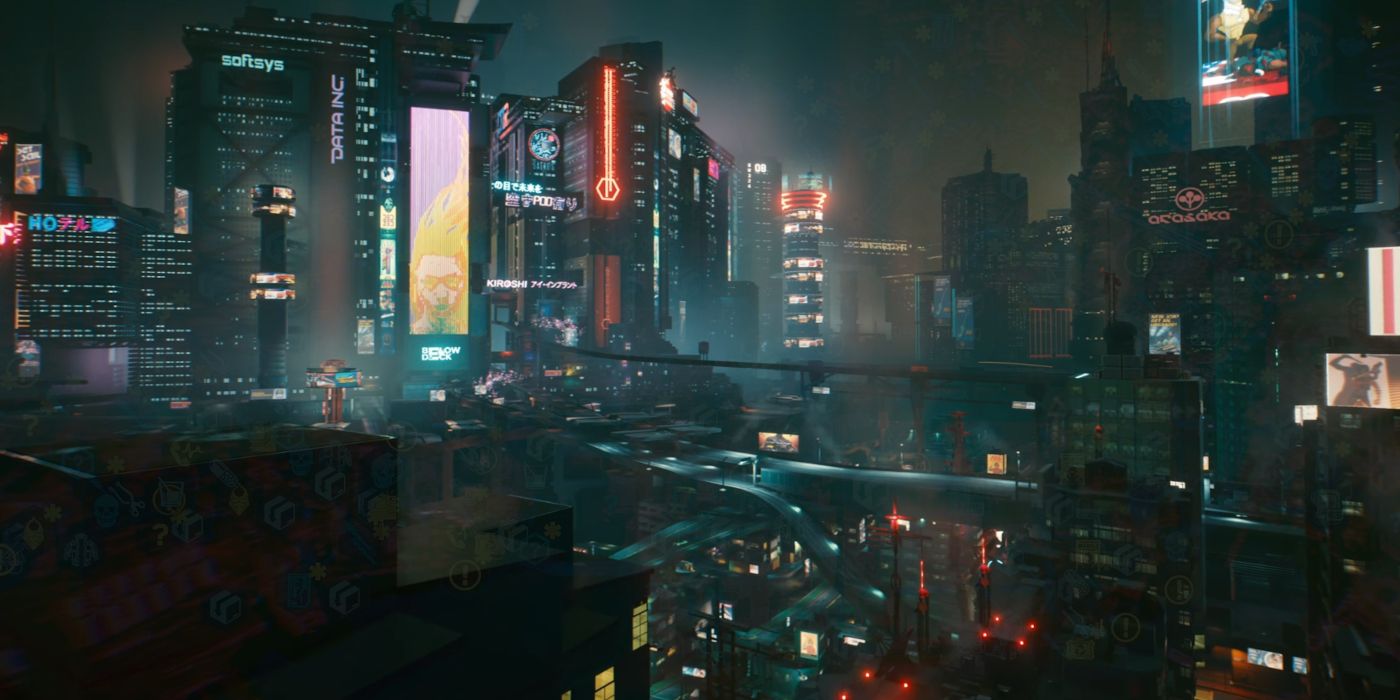 Cyberpunk 2077 Night City Map Menu Leak Gameplay