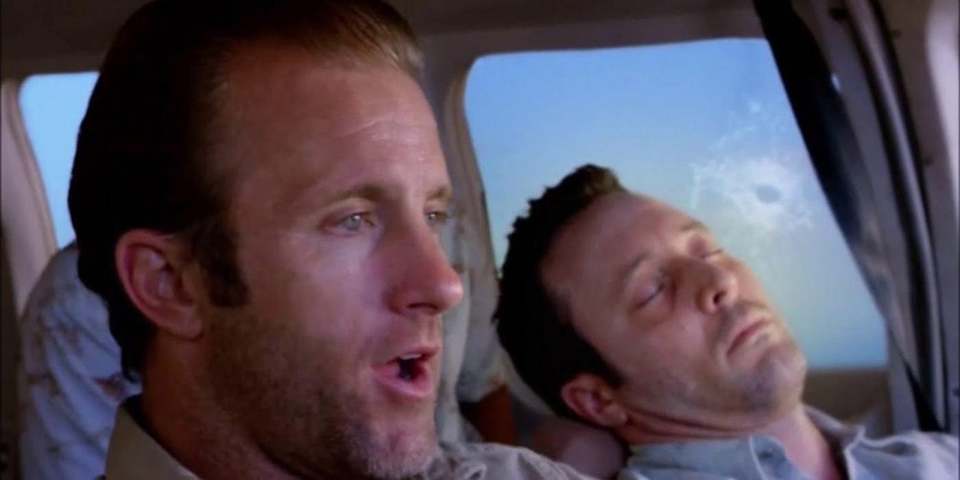 Danny with unconscious Steve in Hawaii Five-0