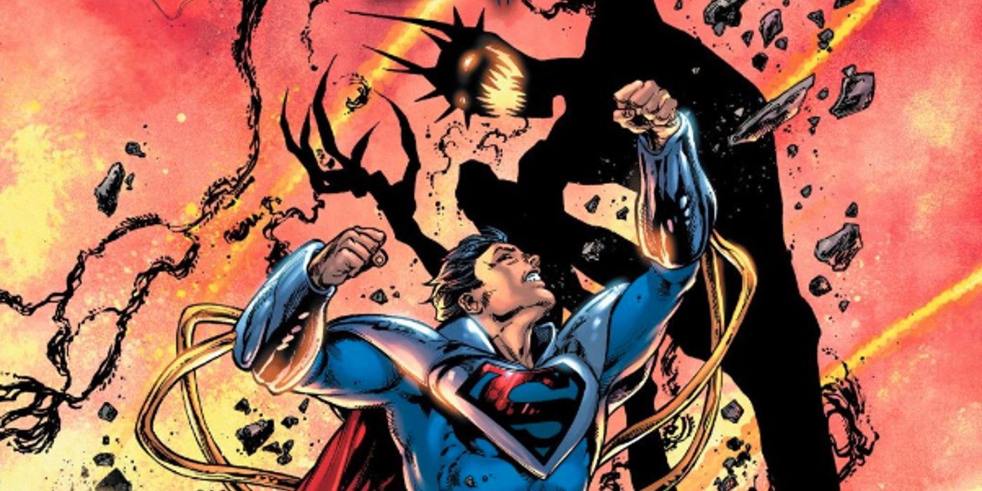 Dark Nights Death Metal Superboy Prime Fights The Batman Who Laughs