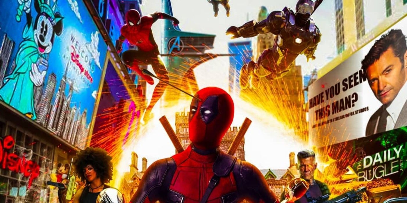 Deadpool 3 fan poster Spider-Man War Machine