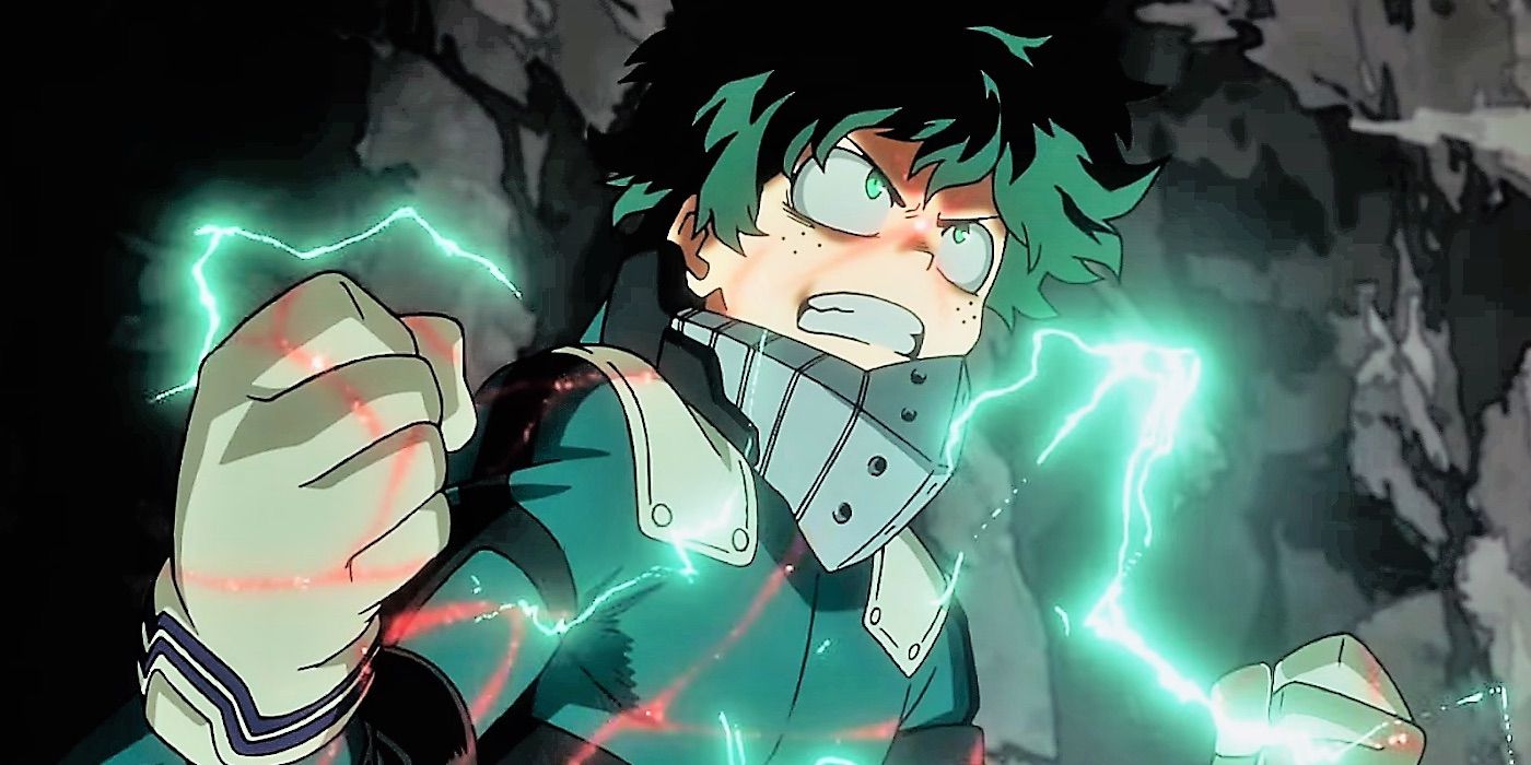 A character using powers in My Hero Academia