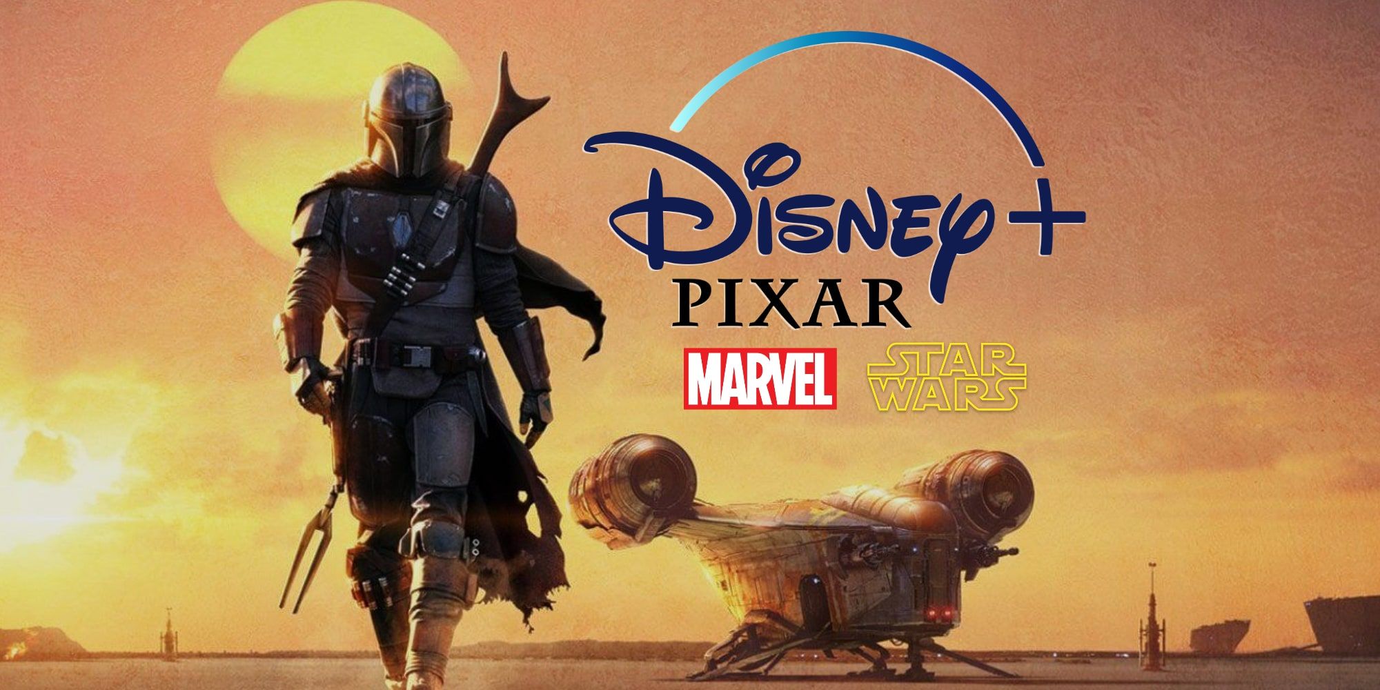 Disney-Plus Pixar Marvel &amp; Star Wars Over Mandalorian bg