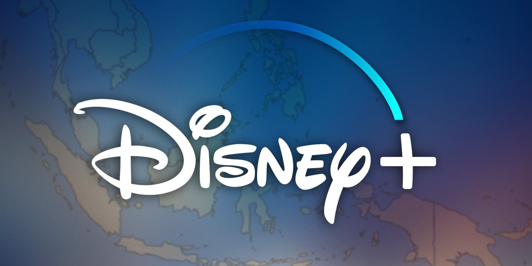Disney Plus with Asia Map Background