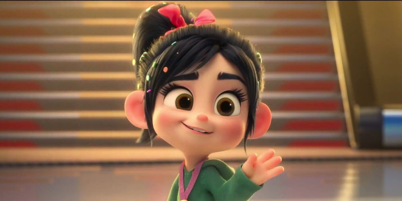 Vanellope waves in Wreck It Ralph